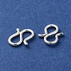 925 Sterling Silver S Shape Clasps STER-K177-07A-S-2