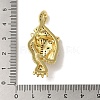 Rack Plating Brass Micro Pave Black Cubic Zirconia Pendants KK-P267-03B-G-3