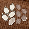 Tibetan Style Alloy Pendant Cabochon Settings DIY-X0228-AS-1