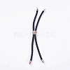 Nylon Twisted Cord Bracelet Making MAK-F018-RG-RS-2