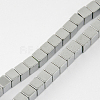 Non-magnetic Synthetic Hematite Beads Strands G-Q876-3mm-7-2