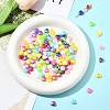 200Pcs 2 Colors ABS Plastic Beads KY-FS0001-42D-8