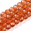 Baking Paint Transparent Glass Beads X1-DGLA-A035-T6mm-A04-1