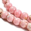Assembled Synthetic Stone and Trochus Shell Beads Strands G-B128-08B-03-3