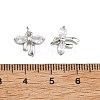 SHEGRACE Brass Clear Cubic Zirconia Charms XGRQ2O964-422P-3