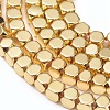 Electroplate Non-magnetic Synthetic Hematite Beads Strands X-G-I260-09A-2