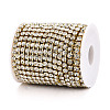 Brass Rhinestone Strass Chains CHC-T001-SS24-01G-3