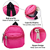 6Pcs 6 Colors Casual Mini Cloth Doll Backpack AJEW-GF0008-36A-6