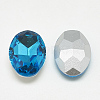 Pointed Back Glass Rhinestone Cabochons RGLA-T080-6x8mm-12-2