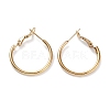 Ring 304 Stainless Steel Hoop Earrings for Women Men EJEW-B049-02A-G-1