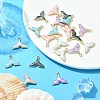 20Pcs 5 Colors Alloy Enamel Pendants ENAM-YW0003-05-5