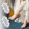 8Pcs 4 Styles Brass Rhinestone Shoe Decorations AJEW-GA0006-98-6