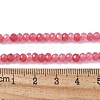 Dyed Natural Malaysia Jade Rondelle Beads Strands G-E316-2x4mm-62-2