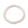 Natural Pearl Beaded Stretch Bracelets for Women BJEW-JB09137-1