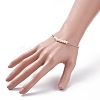 Natural Pearl Beads Link Bracelet with 304 Stainless Steel Cable Chains for Women BJEW-JB08002-02-3