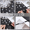 3Pcs Acrylic Hair Pin Bun Maker OHAR-PA0001-01B-5