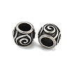 Barrel 304 Stainless Steel European Beads STAS-E214-04AS-2