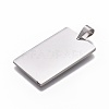Non-Tarnish 304 Stainless Steel Pendants STAS-F223-48P-2