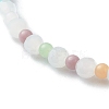 Glass Faceted Round Beads Stretch Bracelets BJEW-JB06535-10