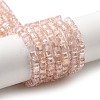 Electroplate Glass Beads Strands EGLA-D018-4x4mm-32-2