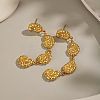 304 Stainless Steel Conch Tassel Stud Earrings TZ8504-3
