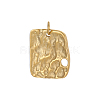 Textured 304 Stainless Steel Pendants STAS-OY005-71G-1