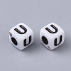 White Opaque Acrylic Beads LS-X-MACR-R869-02U-2