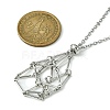 Tarnish Resistant 304 Stainless Steel Macrame Pouch Braided Gemstone Holder NJEW-JN04468-07-3