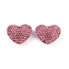 Heart Shaped Polymer Clay Rhinestone Beads CLAY-NH0002-02C-1