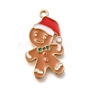 Christmas Theme Alloy Enamel Pendants ENAM-Q509-02KCG-01-1