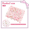 Gradient 3D Butterfly Polyester Gauze Fabric AJEW-WH20006-148C-2