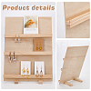 Pine Wood Place Card Display Stands ODIS-WH0025-188-4