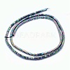 Electroplate Non-magnetic Synthetic Hematite Beads Strands G-L489-D01-3