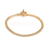 Brass Curb Chain Bracelets & Necklaces Jewelry Sets X-SJEW-JS01111-7
