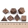 Natural Wood Polyhedral Dice Set WOOD-A027-01B-3