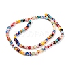 Handmade Millefiori Glass Beads Strands X-LK12-2