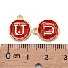 Golden Plated Alloy Enamel Charms ENAM-S118-03U-3