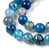 Dyed Natural Dragon Veins Agate Beads Strands G-Q462-128C-6mm-3