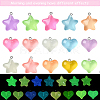 15Pcs 15 Styles Luminous Transparent Resin Pendants RESI-YW0001-79-2