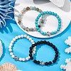 4Pcs 4 Styles Gemstone Beaded Stretch Bracelets BJEW-JB11100-2