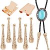 3Pcs Iron Bolo Tie Slide Clasps FIND-ANB0003-18LG-1