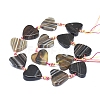 Natural Banded Agate/Striped Agate Beads Strands G-L544-056B-01-3