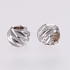 Carved Brass Beads KK-G312-02P-3mm-2
