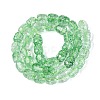 Transparent Crackle Glass Beads Strands GLAA-Q108-04A-05-2