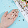 12Pcs 12 Styles Natural Black Lip Shell Gold Enamel Beads SSHEL-BC0001-32-3