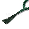 Natural Malachite Beads Stretch Bracelets BJEW-I319-01L-2