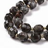 Natural Fluorescent Syenite Rock(Glow under UV Light) Beads Strands G-G990-F01-4
