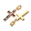 304 Stainless Steel Rhinestone Pendants RB-CBA5CCB-05D-G-3
