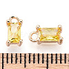 Brass Cubic Zirconia Charms KK-S350-367I-3