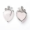 Rose Quartz Pendants KK-P103-A09-2